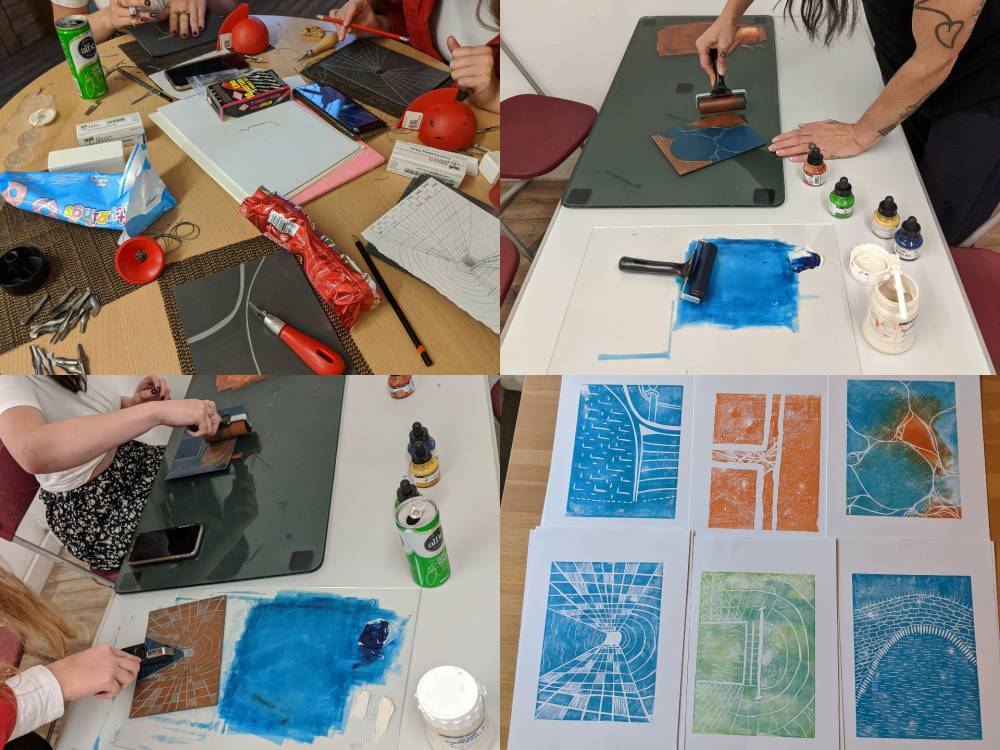 lino printing workshops in leeds and yorkshire